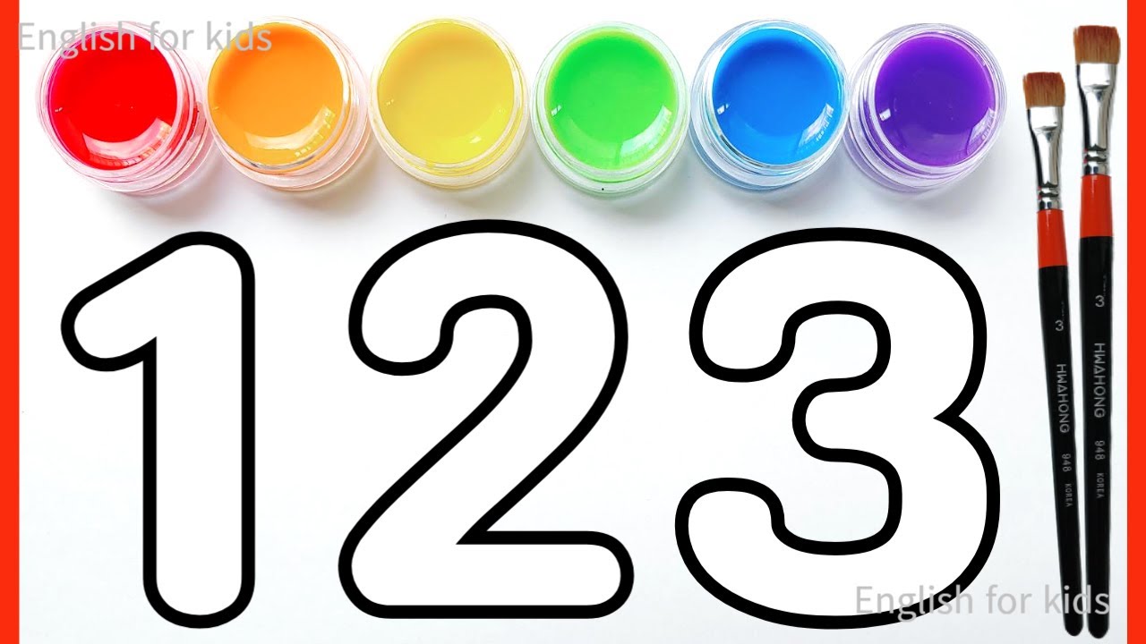 아이들을 위한 1부터 10까지 숫자 그리기 색칠하기 | kids song | Numbers 1~10 coloring & drawing
