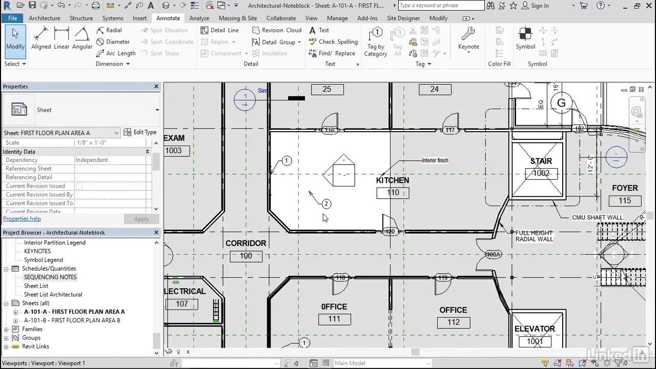 Revit Tutorial - Note blocks