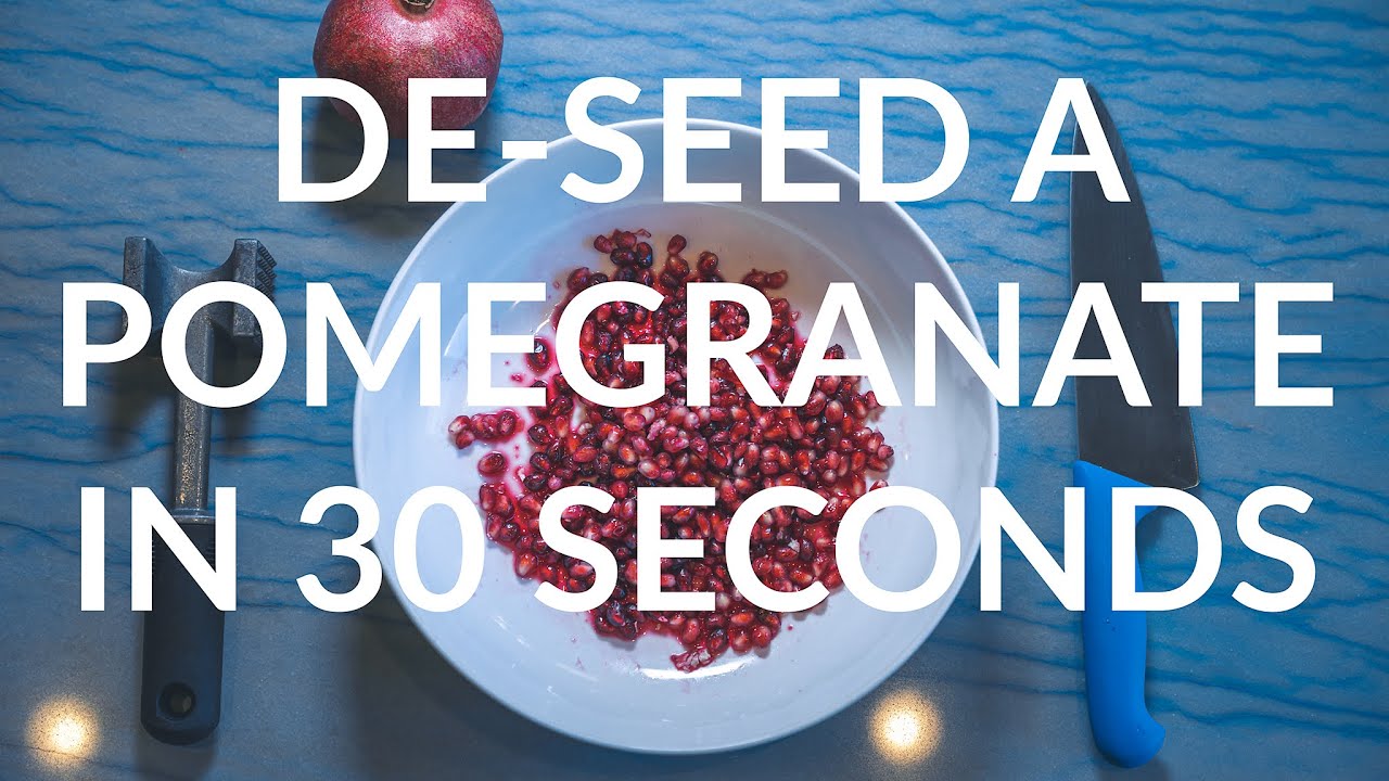 FAST WAY TO DESEED A POMEGRANATE (JUST 30 SECONDS) | THING I WISH I LEARNED IN KINDERGARTEN (2020)