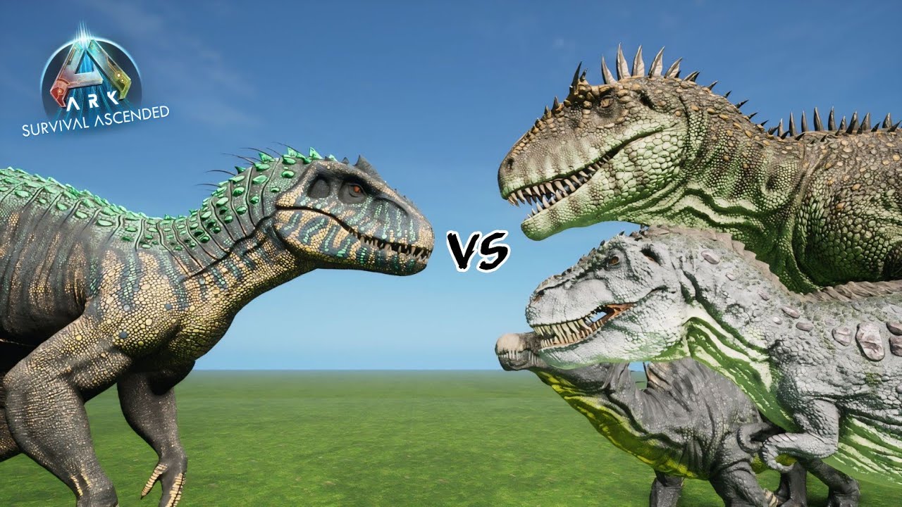 INDOMINUS REX VS ARK ASCENDED DINOSAURS | ARK: SURVIVAL ASCENDED