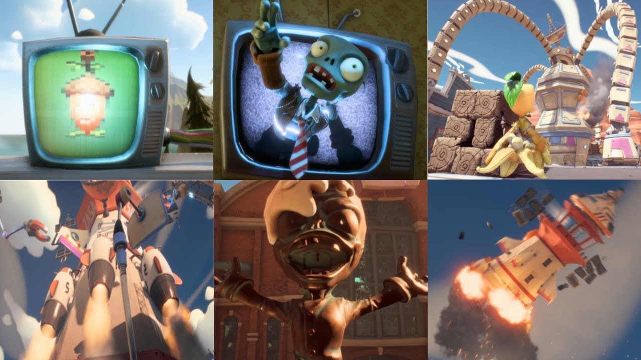 Plants vs. Zombies: Battle for Neighborville™ -  All Turf Takeover Endings!