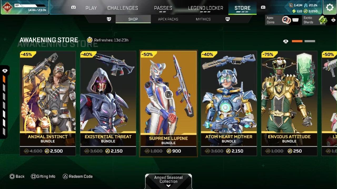 Apex Legends AWAKENING STORE Weekly Shop Update & Recolor Rotation Season 27 AMPED