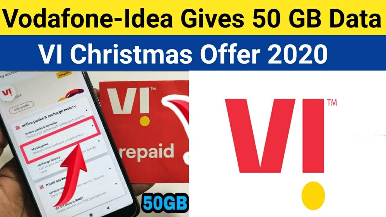 Vodafone-Idea Christmas Offer 2020 | VI Gives 50 GB Data For Free | Full Details