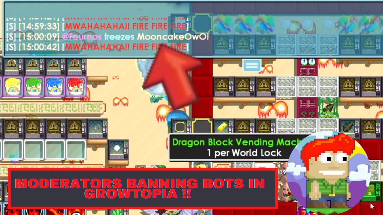 Growtopia MODS Banning AUTOFARMERS/BOTS! PLAY SAFE!! #growtopia #lettgt
