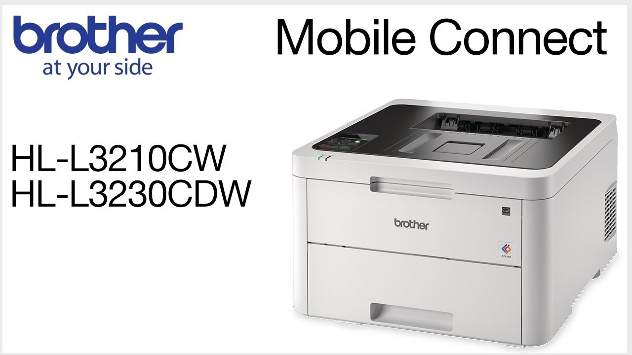 HLL3230CDW – Connect to a mobile device