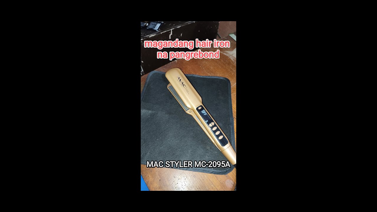 MAC STYLER STRAIGHTENER HAIR IRON MC-2095A (MAC GOLD) Magandang hair iron na pangrebond!