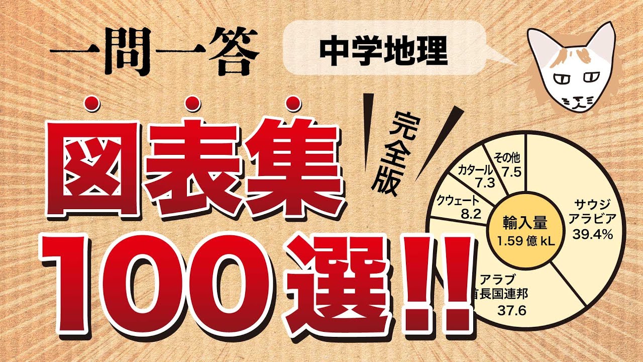 【中学地理】一問一答　図表集１００選！！【完全版】