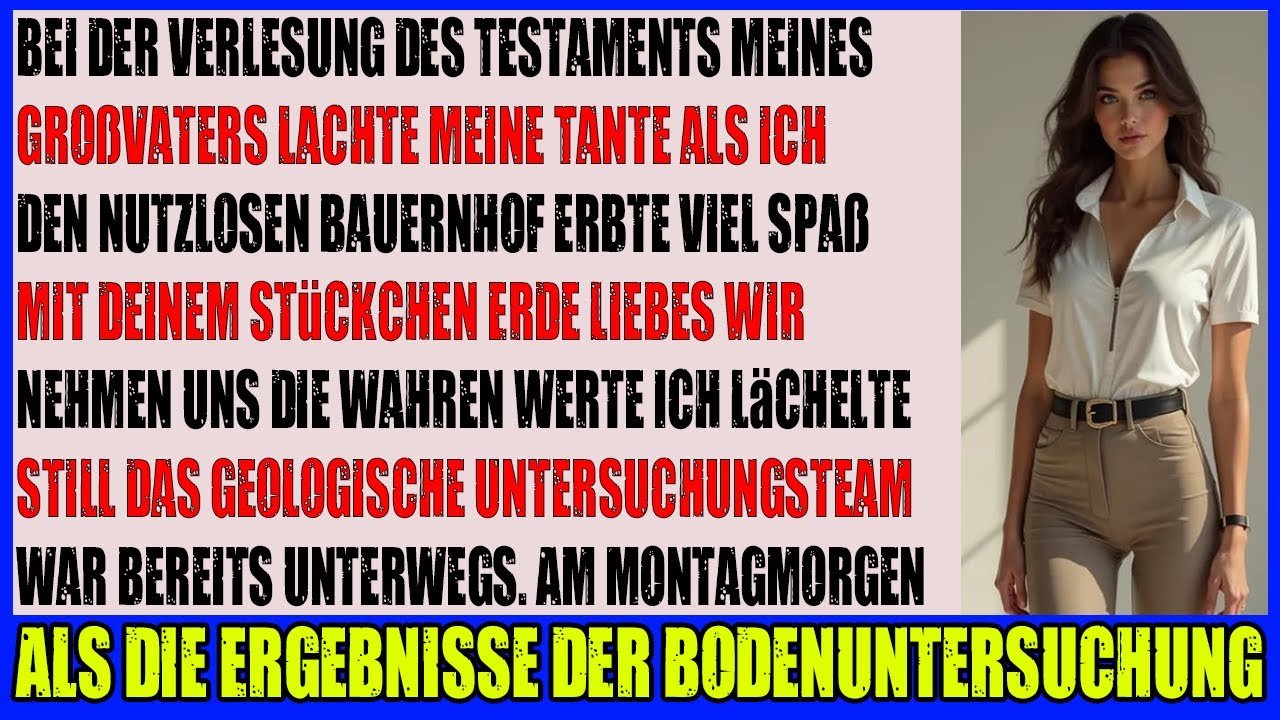 Tante nannte Opas Land wertlos  doch der Boden Test am Montag änderte alles