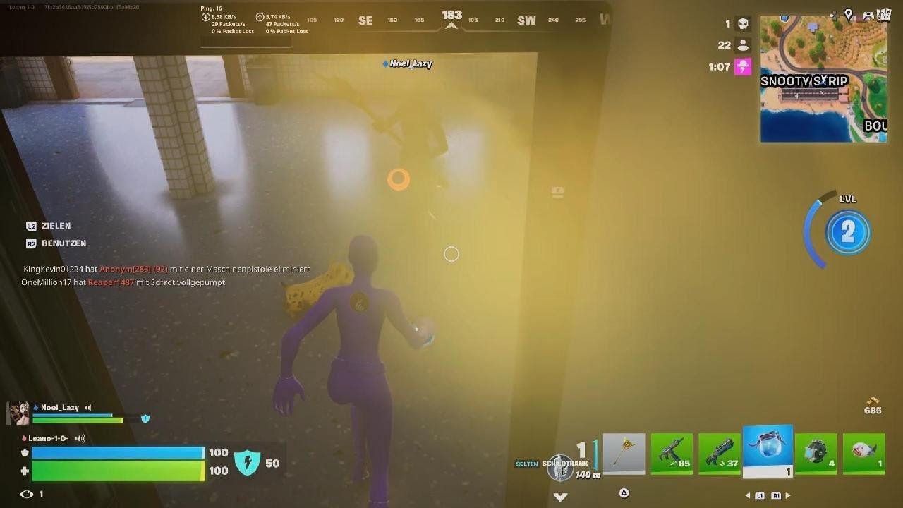 Die ersten Runden in fortnite 