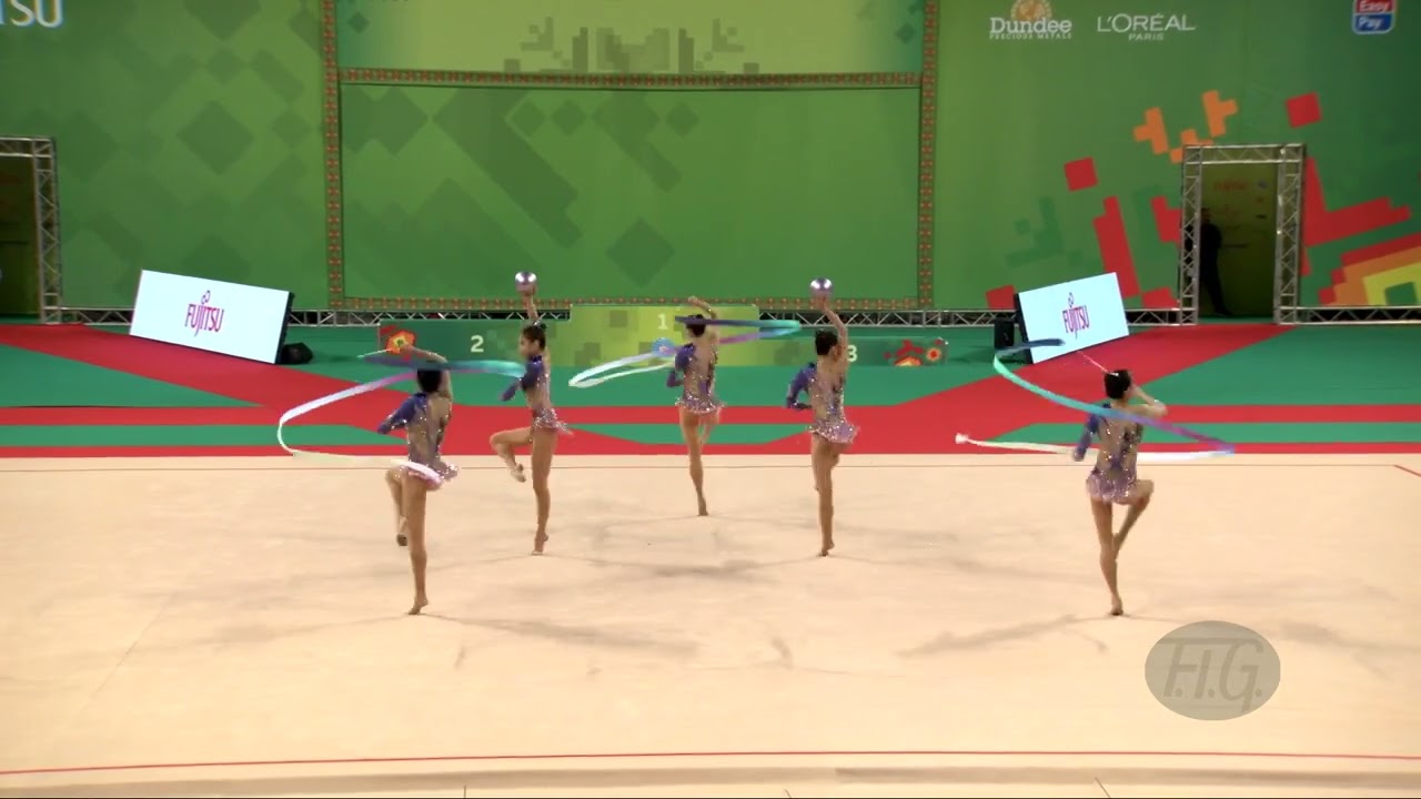 People's Republic of China (CHN) - 2022 Rhythmic Worlds, Sofia (BUL) - Qualifications 3 Ribbons + 2