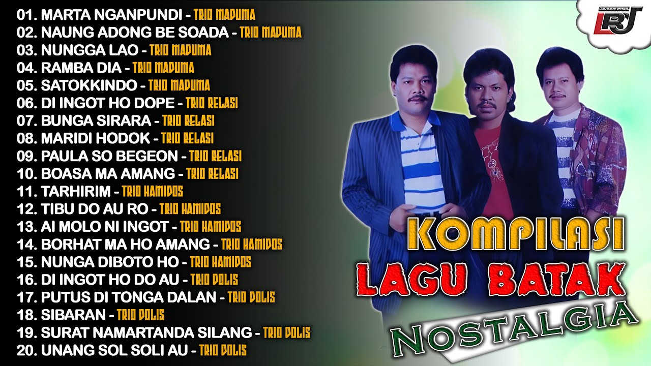 Kompilasi Lagu Batak Nostalgia Trio Maduma, Trio Relasi, Trio Hamidos, Trio Dolis | Lagu Batak Lawas