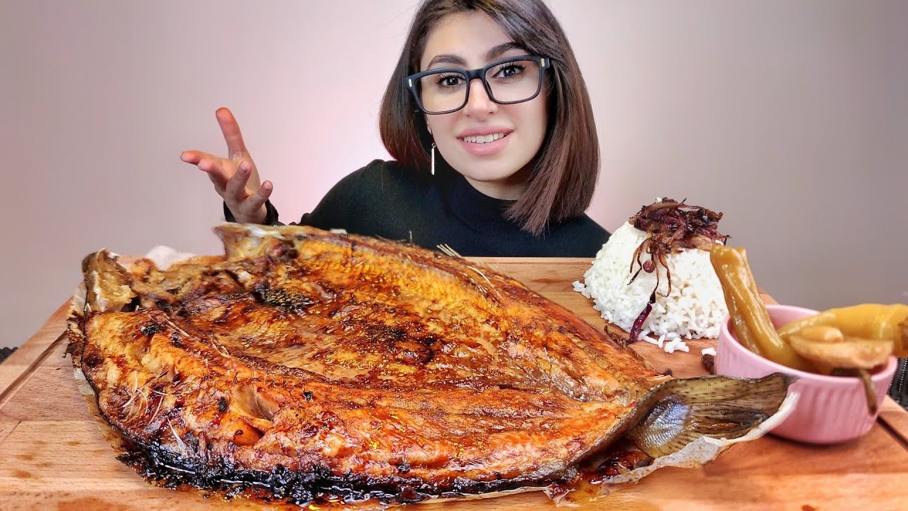 هل ستحبون السلمون مثلي؟ موكبانغ أكل بحري لأول مرة تجربة جريئة | سمك السلمون المشوي |