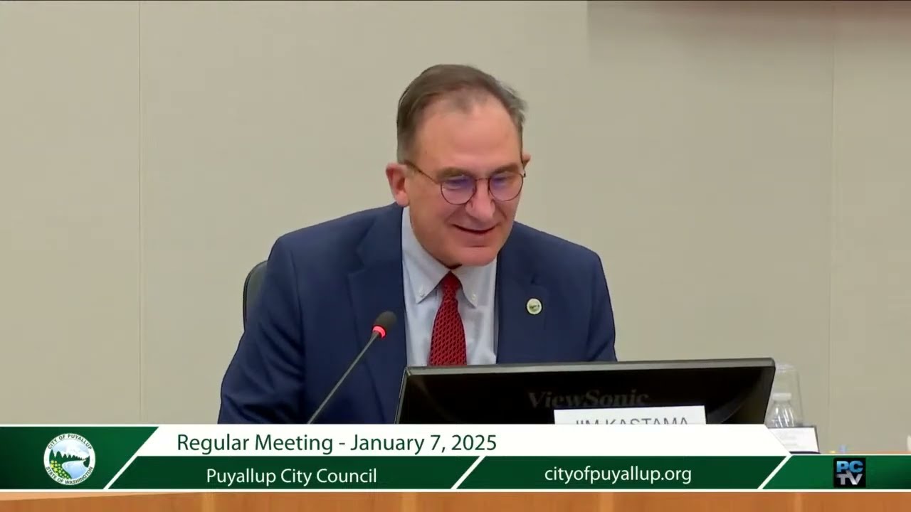 City of Puyallup Council Meeting January 7, 2025.