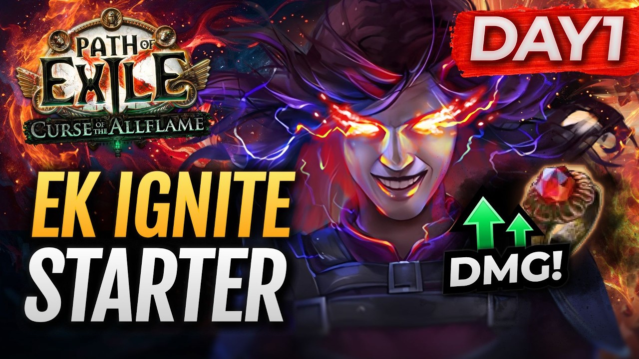 [PoE 3.29] EK IGNITE Elementalist Build - DAY 1 DMG & Upgrade TIPS - League Starter - Path of Exile