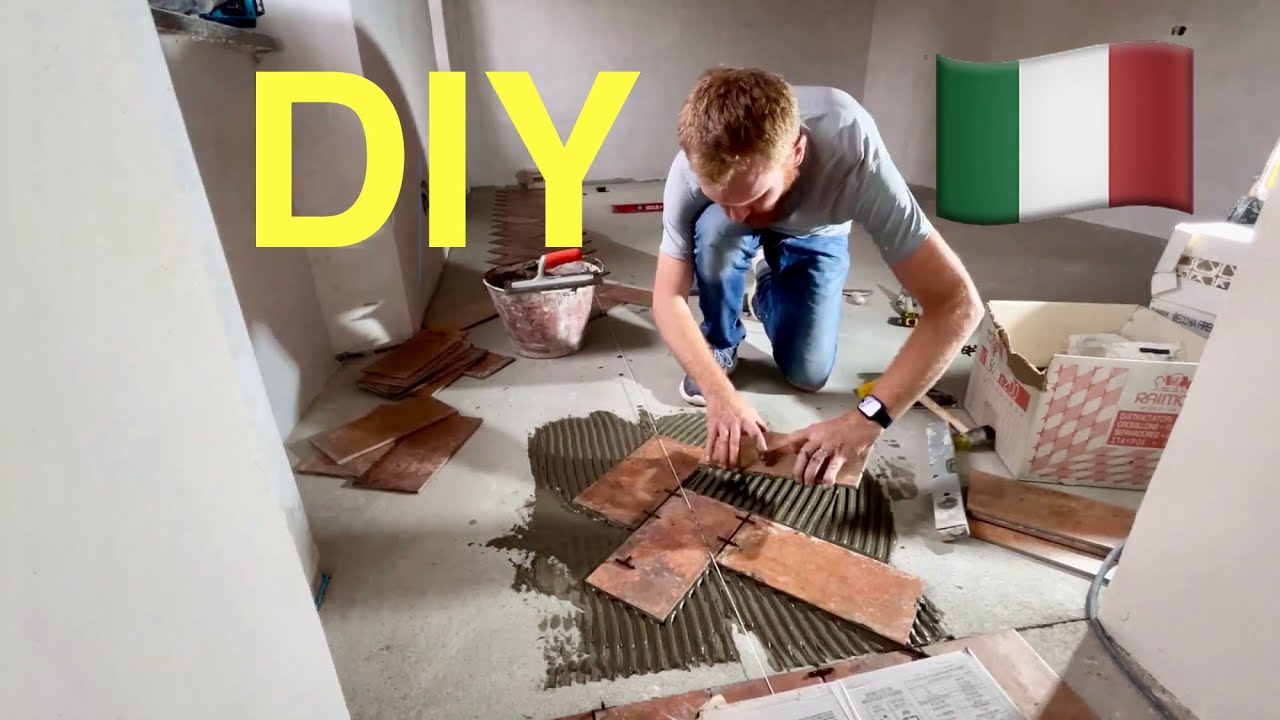 #12 Układanie płytek cz 1. Ciąg dalszy remontu naszego starego domu we Włoszech.