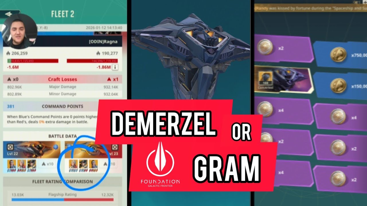 Best Flagship Demerzel vs Gram - Foundation Galactic Frontier (FGF) Guide