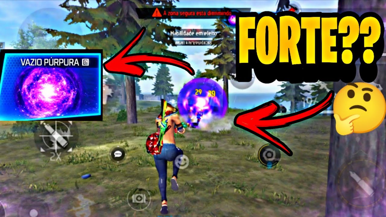 JOGUEI COM O PODER (VAZIO PÚRPURA) NA RANQUEADA!!💥FREE FIRE X JUJUTSU KAISEN