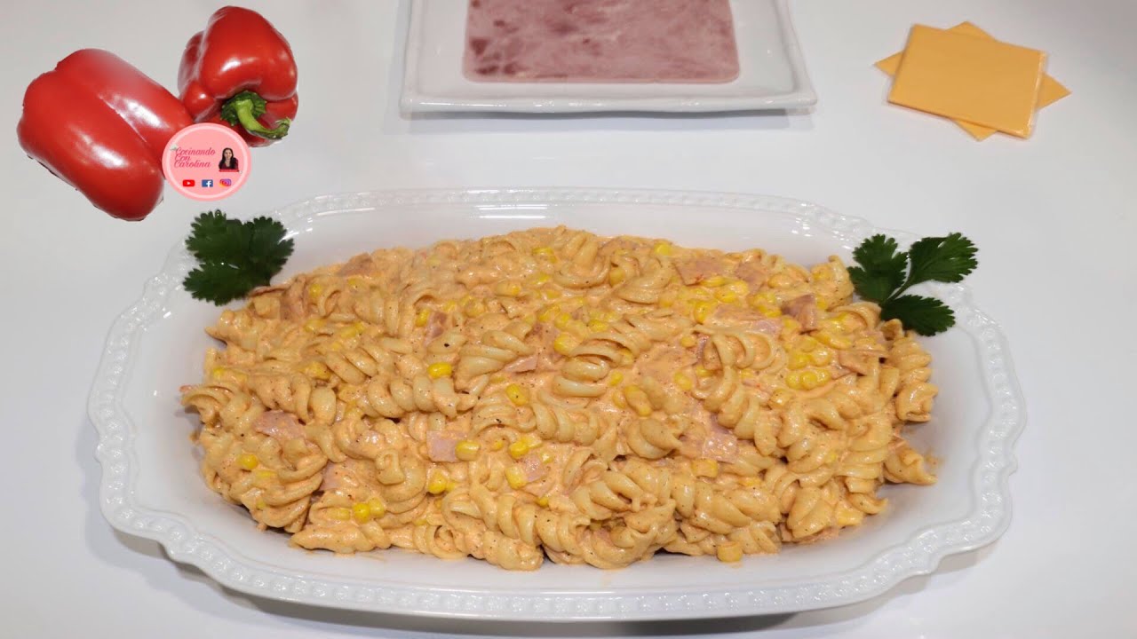 PASTA EN CREMA DE PIMIENTO