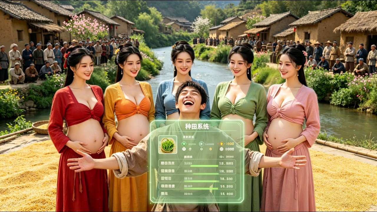 穿越成災荒年廢柴，五個寡婦嫂嫂冷眼等着我餓死！殊不知我有繫統逆天髮家，嫂嫂們個個紅了臉爭着給我生孩子！#穿越 #movie #chinesedrama