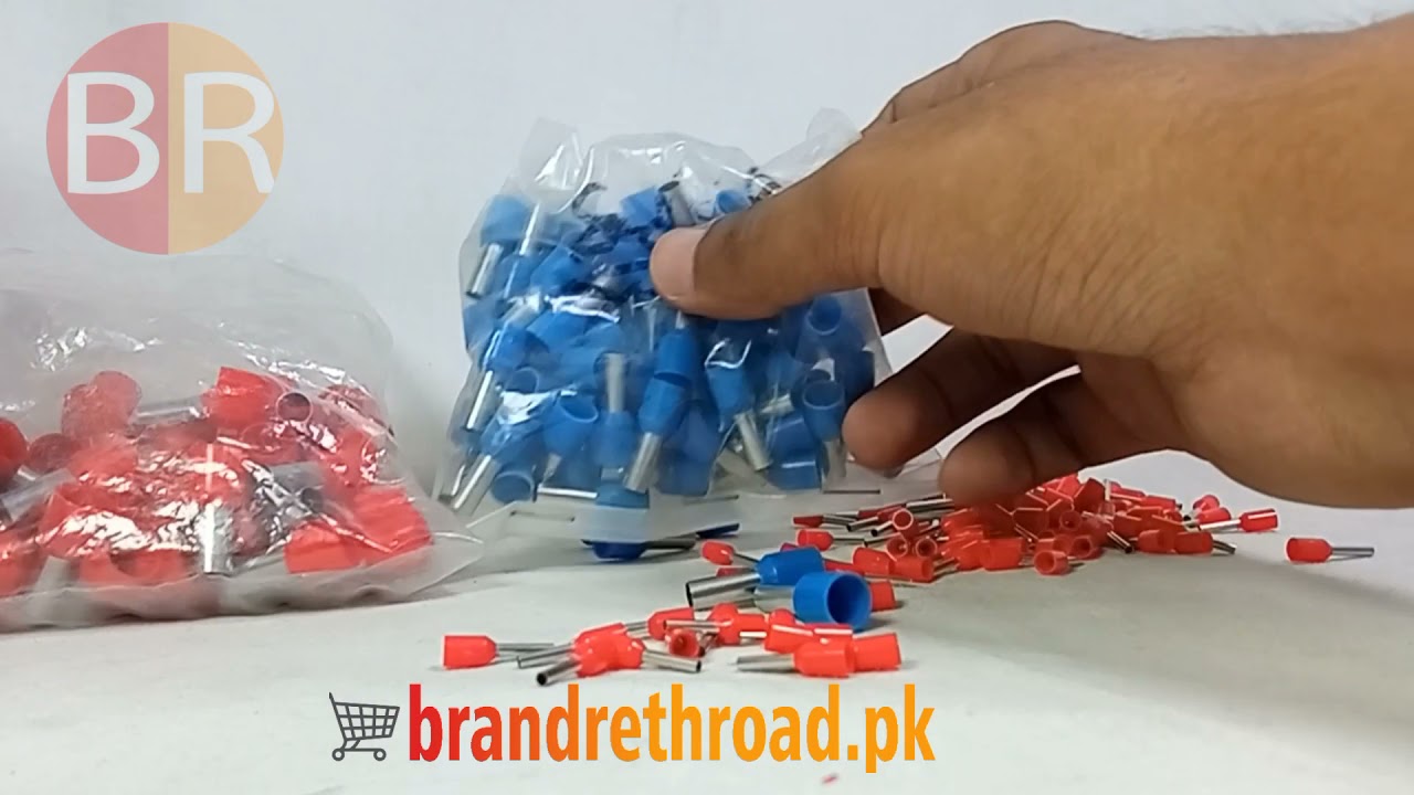 Insulated Cable Lugs Tubeless type Thimble 100piece in packet in Pakistan