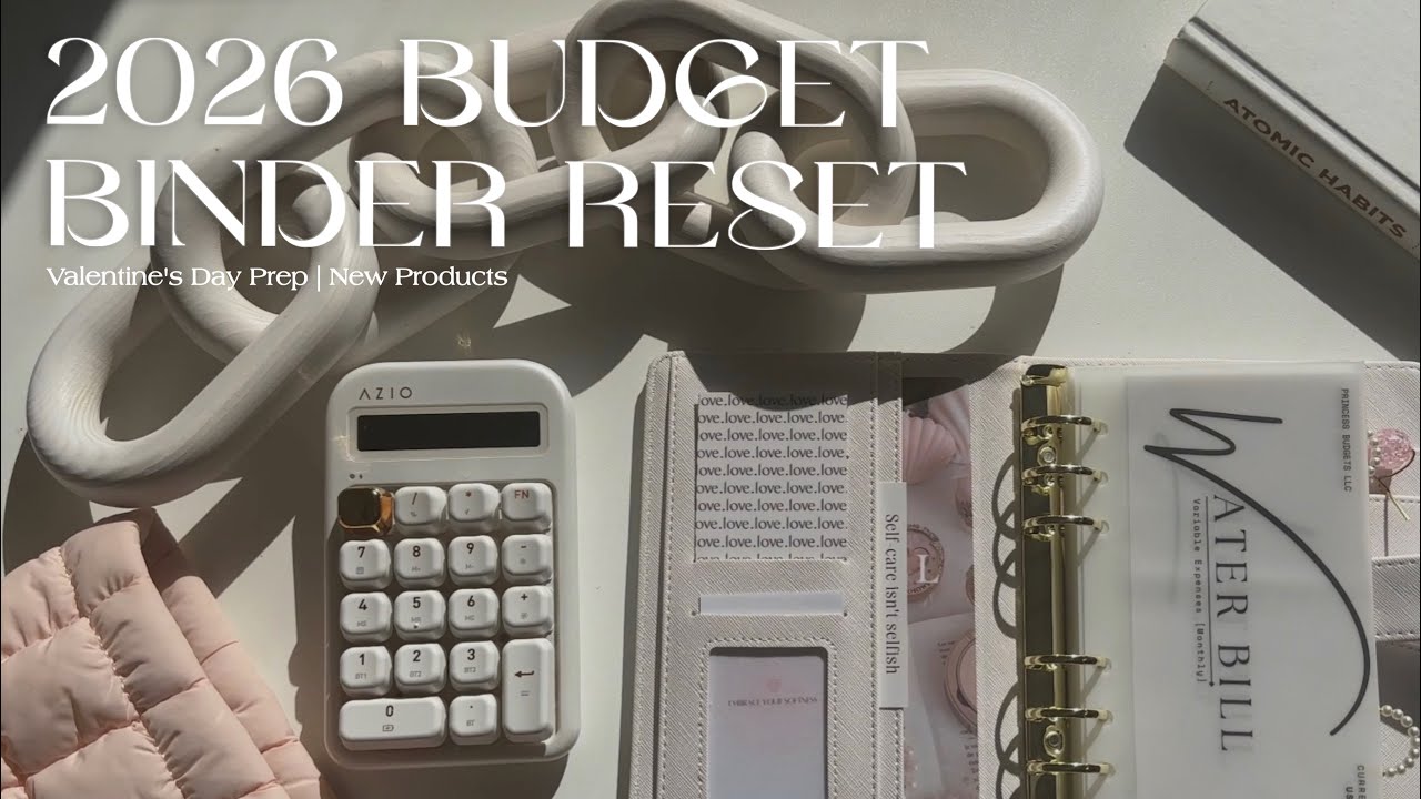 2026 cash binder reset  💌  | valentine&rsquo;s day launch | cash envelope system for beginners