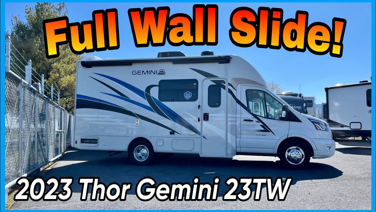 Comfortable Ride & All Wheel Drive! 2023 Thor Gemini 23TW!