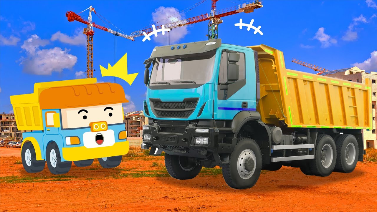 Equipo de Construcci&oacute;n | Coches Infantiles | Canciones para Ni&ntilde;os│Camiones | Robocar POLI TV espa&ntilde;ol