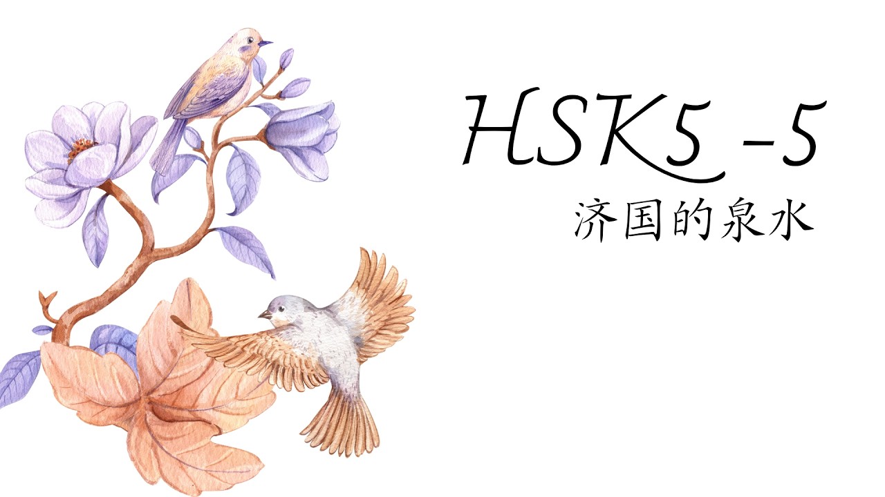 (2.0) HSK5-5: 济国的泉水/Nước suối Tế Nam/ GT tiêu chuẩn HSK5