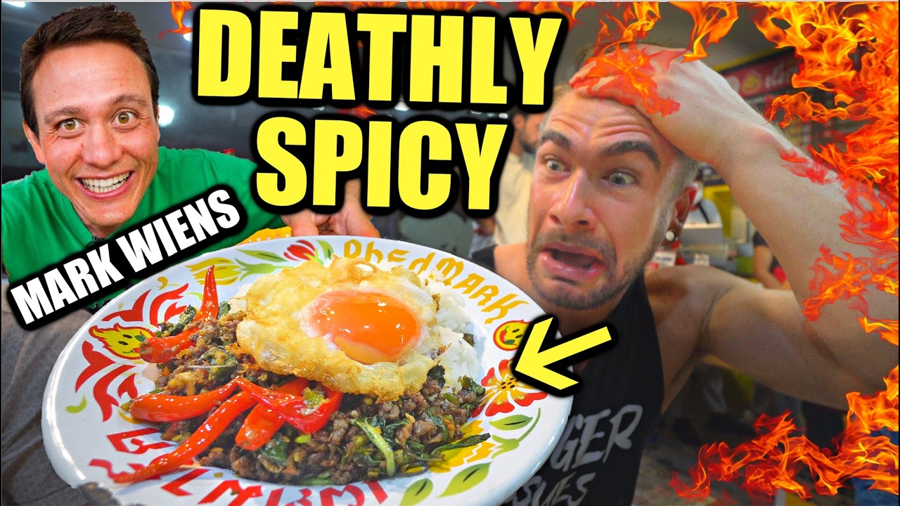 ATTEMPTING MARK WIENS LEVEL 5 SPICY CHALLENGE AT HIS RESTAURANT (Phed Mark) | Joel Hansen