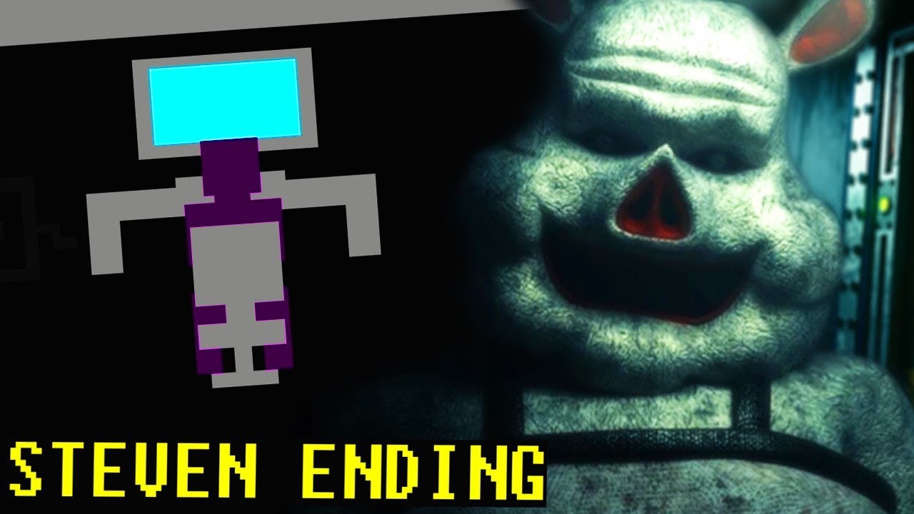THE PURPLE MAN IS WORKING WITH THE PIG ANIMATRONIC?! || FNAF Porkchop's Adventure STEVEN ENDING