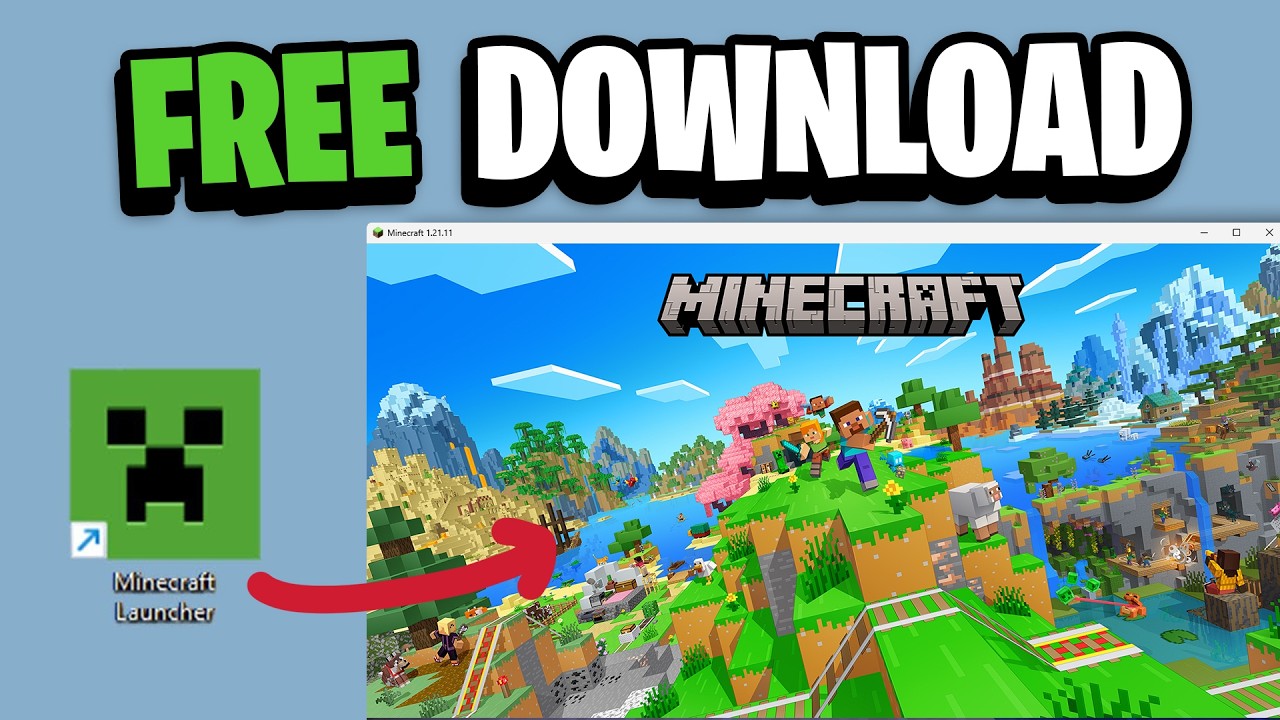 How To Download Minecraft For FREE on PC!