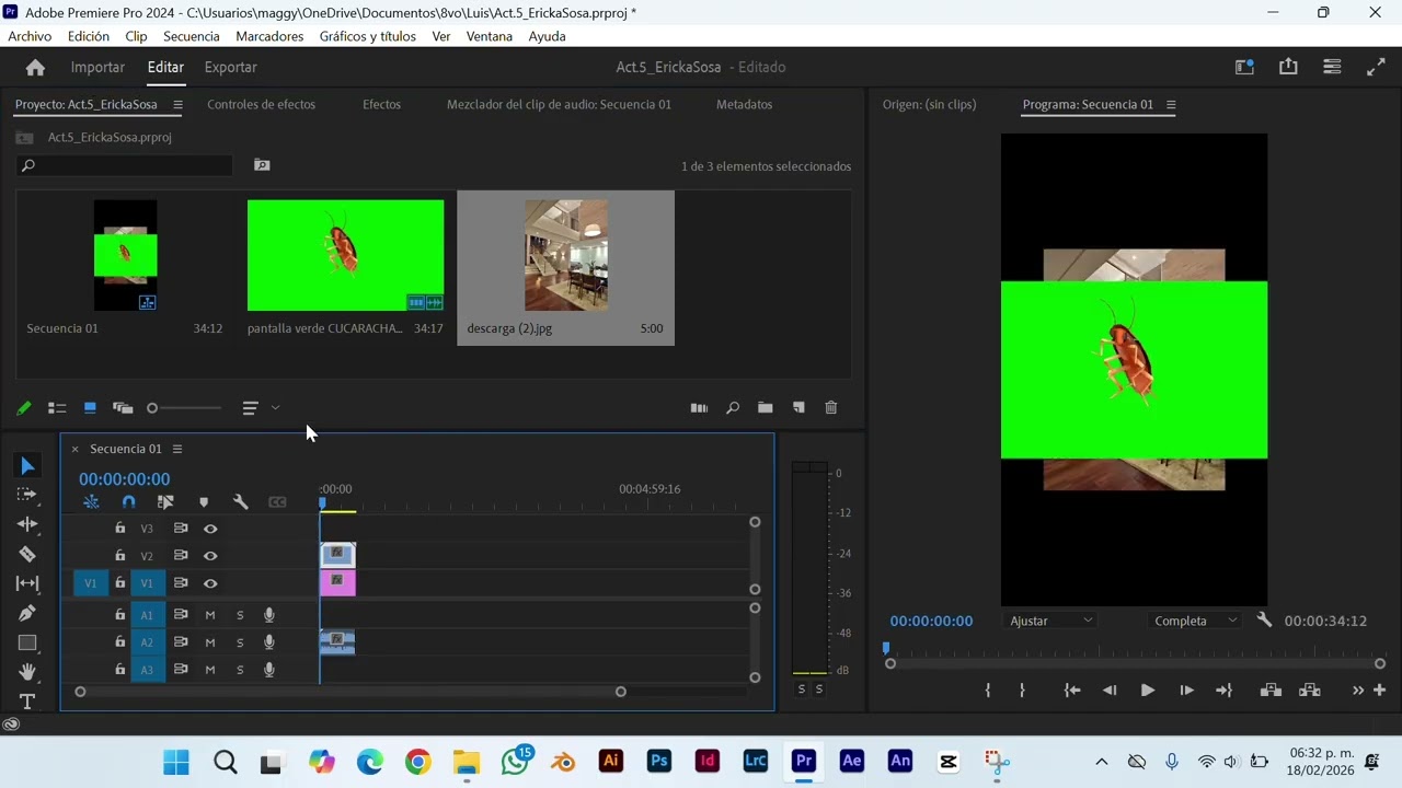 Video rápido de como hacer videos con pantalla verde en Adobe Premiere Pro