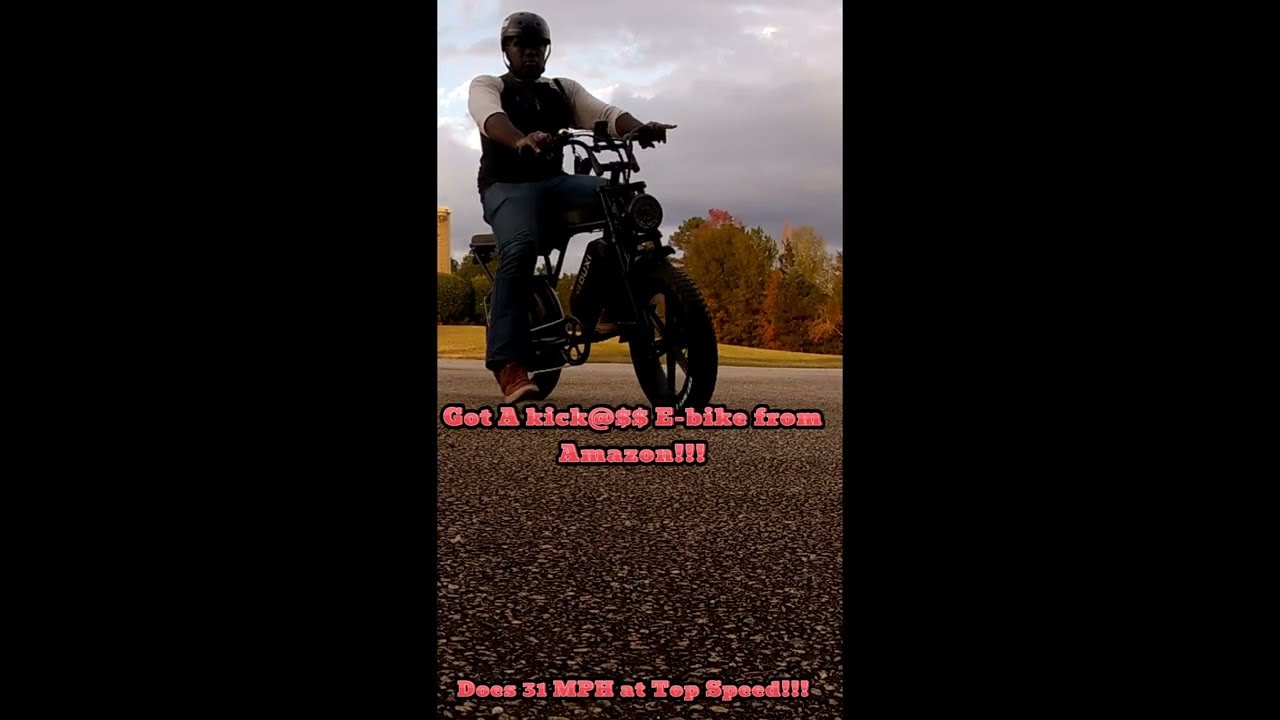 New E-bike from Amazon!!! Does 31MPH! No Registration!!!