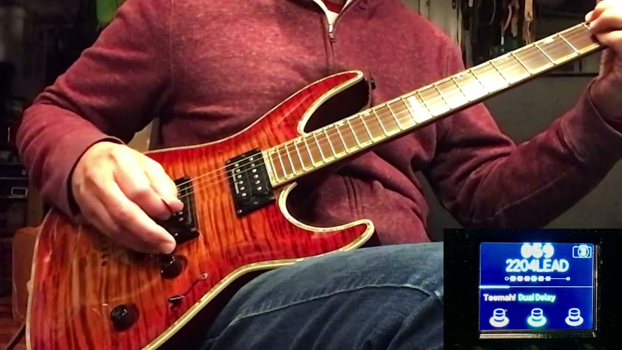 ESP LTD Deluxe H-1001 Plays Dio thru HX Stomp, Holy Diver, Rainbow in the Dark