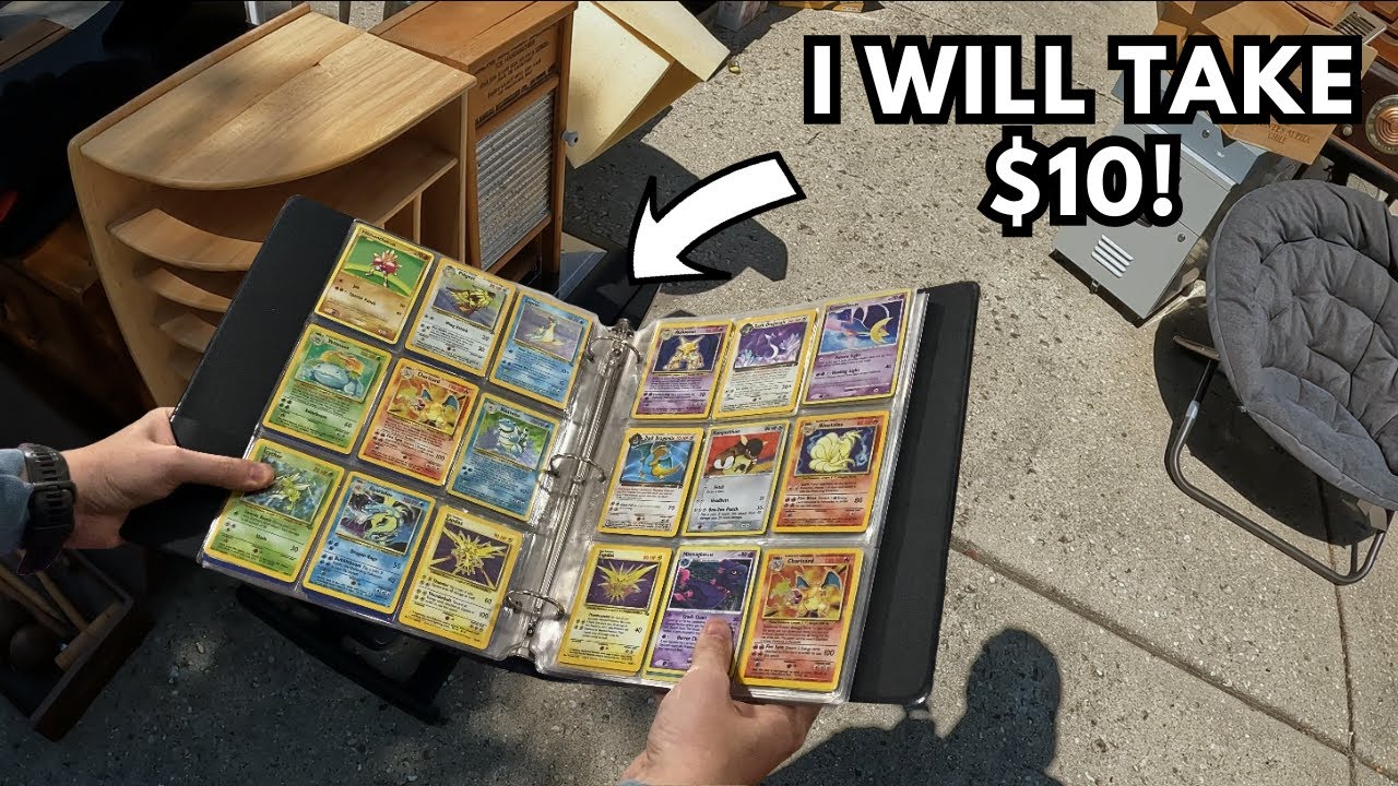 This Garage Sale Had VINTAGE POKEMON CARDS!!!
