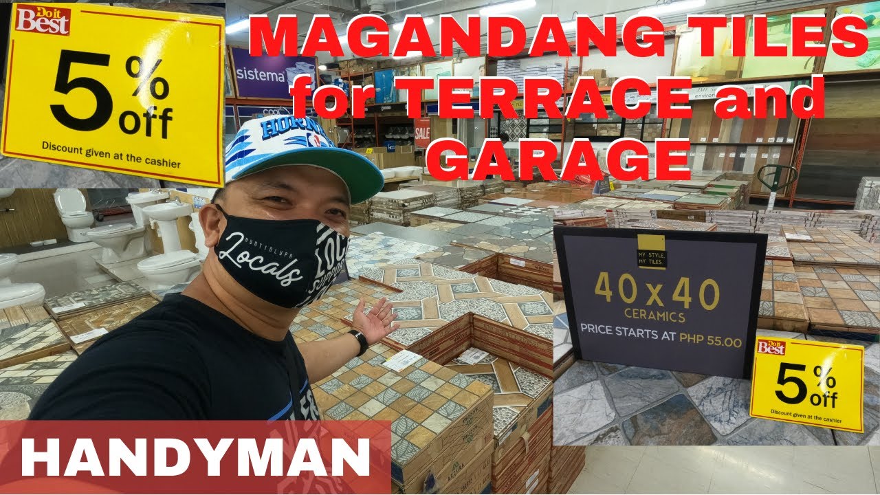 MAGKANO ANG OUTDOOR TILES 40cm x 40cm sa HANDYMAN | SALE 5% OFF