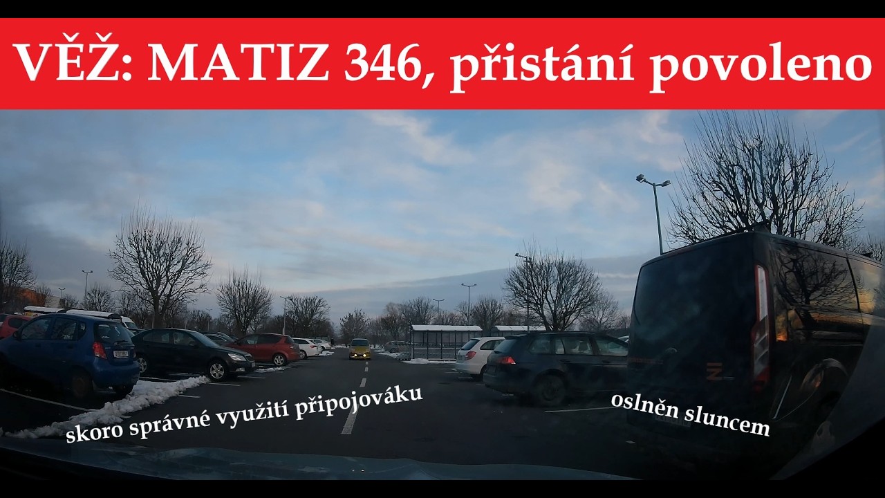 4K 🚘 dashcam - VĚŽ: MATIZ 346, přistání povoleno - DÍKY ZA ODBĚR a LIKE 👍
