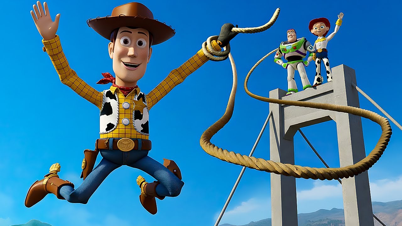 GTA 5 Buzz Lightyear VS Woody and Jessie Ragdolls and Funny/Fails [Toy Story]