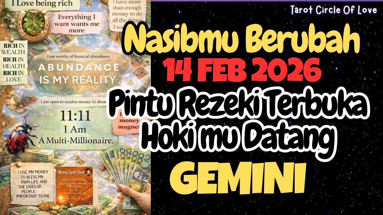 🌠GEMINI NASIB BERUBAH ARAH⁉️HOKI 14 FEBRUARY 2026⏳