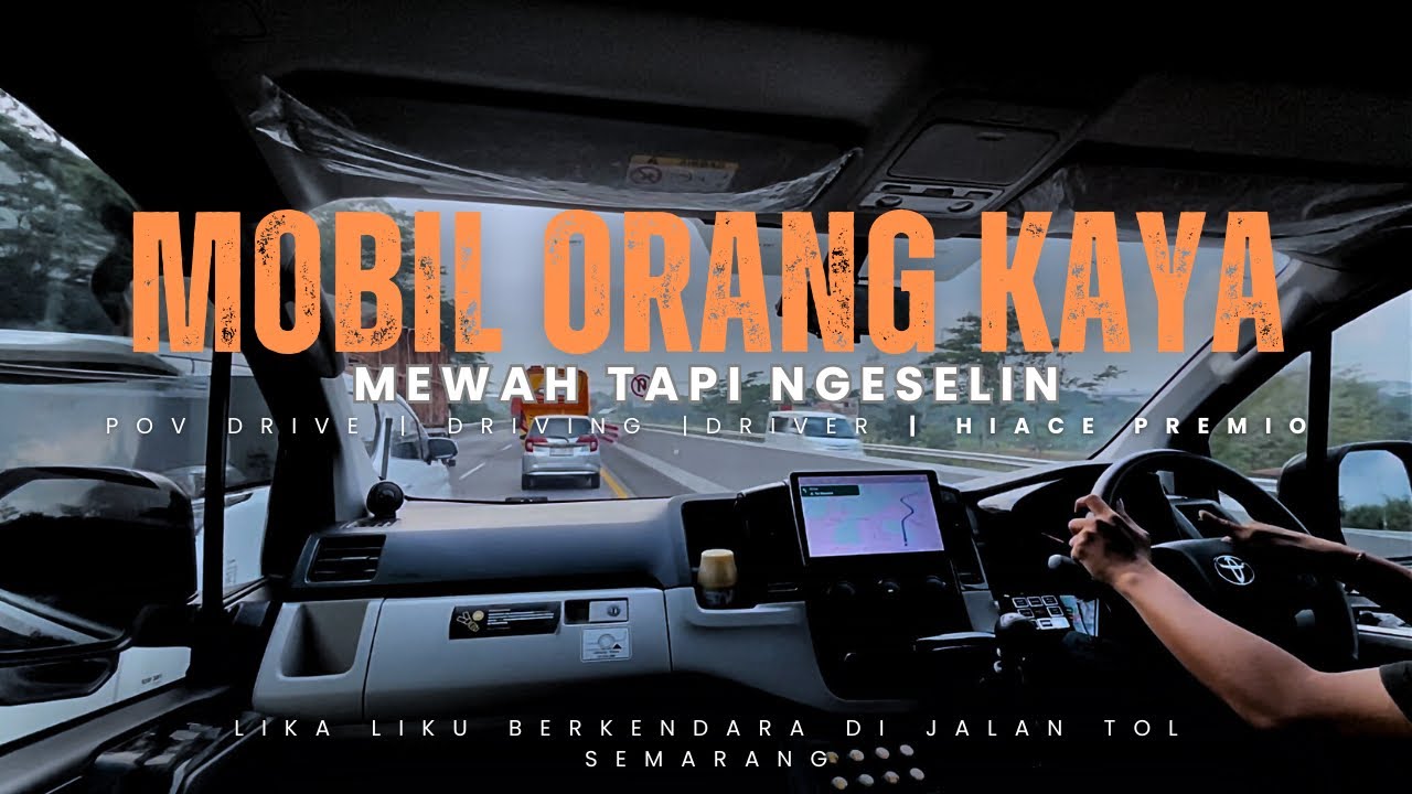 POV DRIVE HIACE PREMIO road trip Tol semarang,mobil mewah tapi ngeselin #pov #driving #drive #driver
