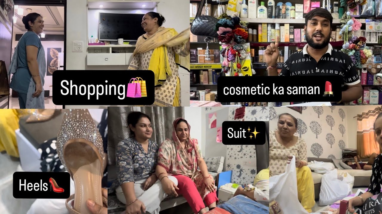 Cosmetic का समान इतना सस्ता💄|| Pari rani से लिए Suit Jutti और Heels✨|| Family Function Shopping🛍️|| 
