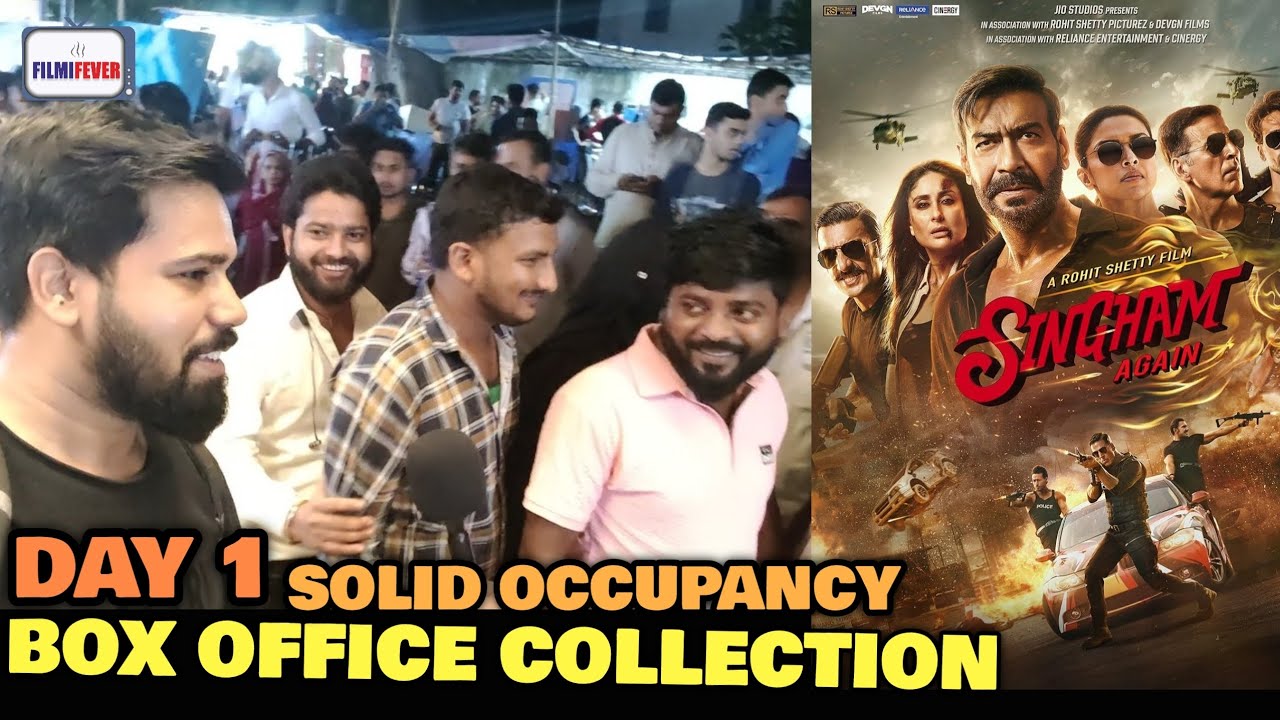 Singham Again Day 1 BOX OFFICE COLLECTION & OCCUPANCY | Breaking All Records | Ajay D, Salman K