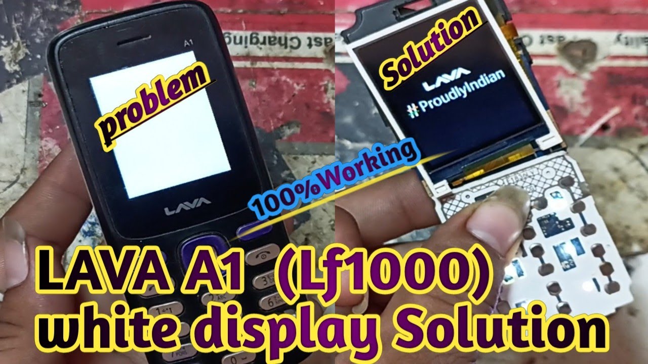 Lava A1(Lf1000) white display solution All Mobile White Display Problem Solution Without Display