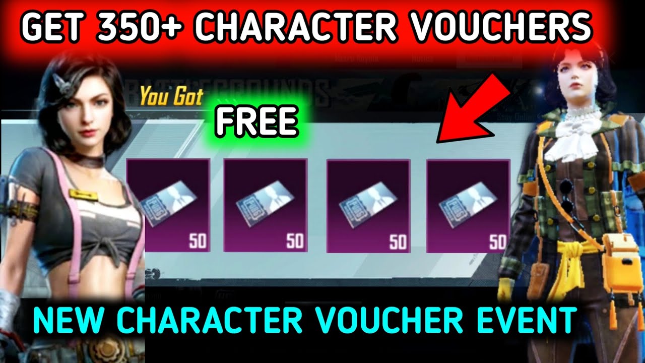 GET FREE 350 CHARACTER VOUCHER IN BGMI & PUBG 🔥 FREE ANNA CHARACTER VOUCHER EVENT 🔥 BGMI 1.7 UPDATE