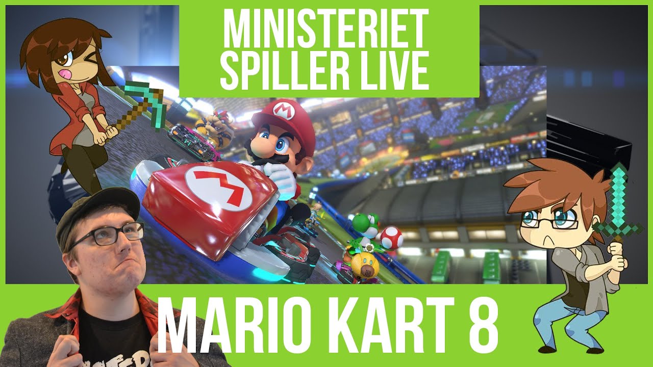 Mario Kart 8 LIVE med RobinSamse og Son-Michael! - Døde dyr - Ministeriet Spiller dansk
