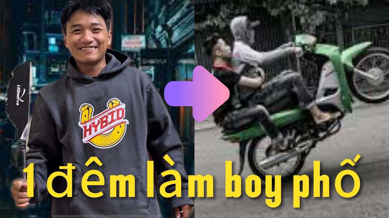 Thử Thách 1 Đêm Trở Thành Boy Phố - Cầm Phóng Lợn !