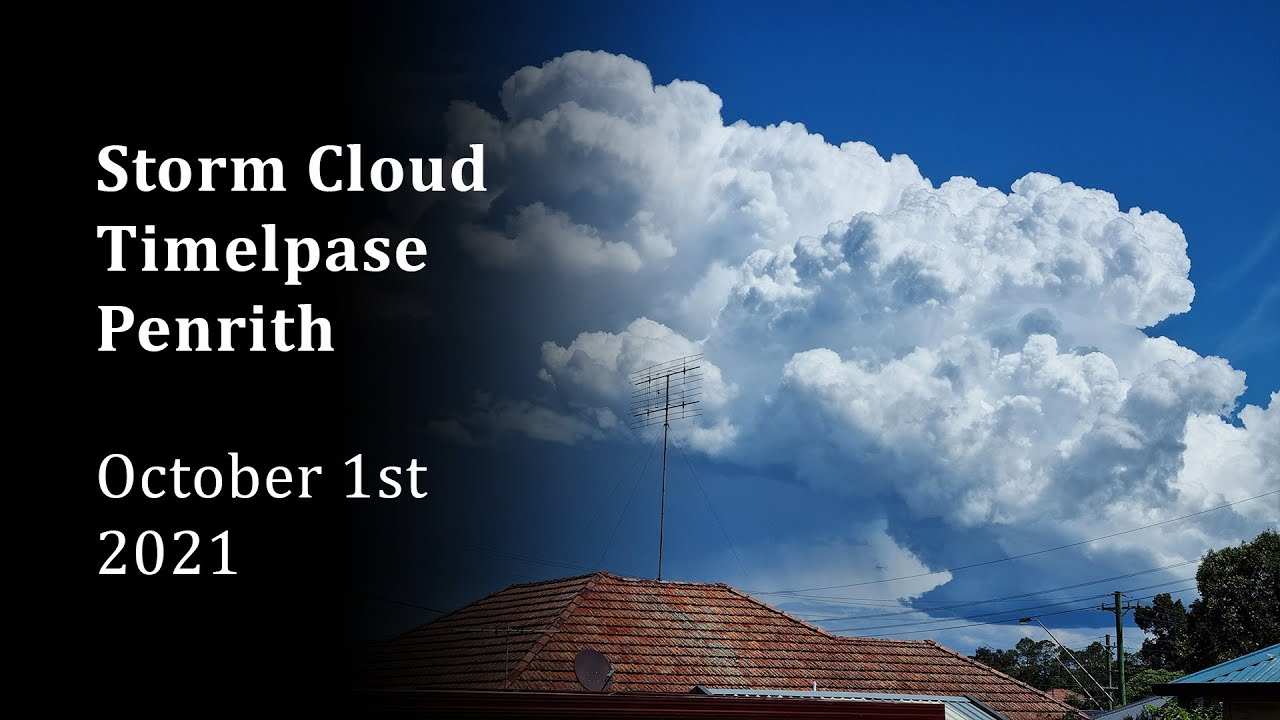 Explosive Low Top Cumulus Time-Lapse - Penrith October 1st 2021