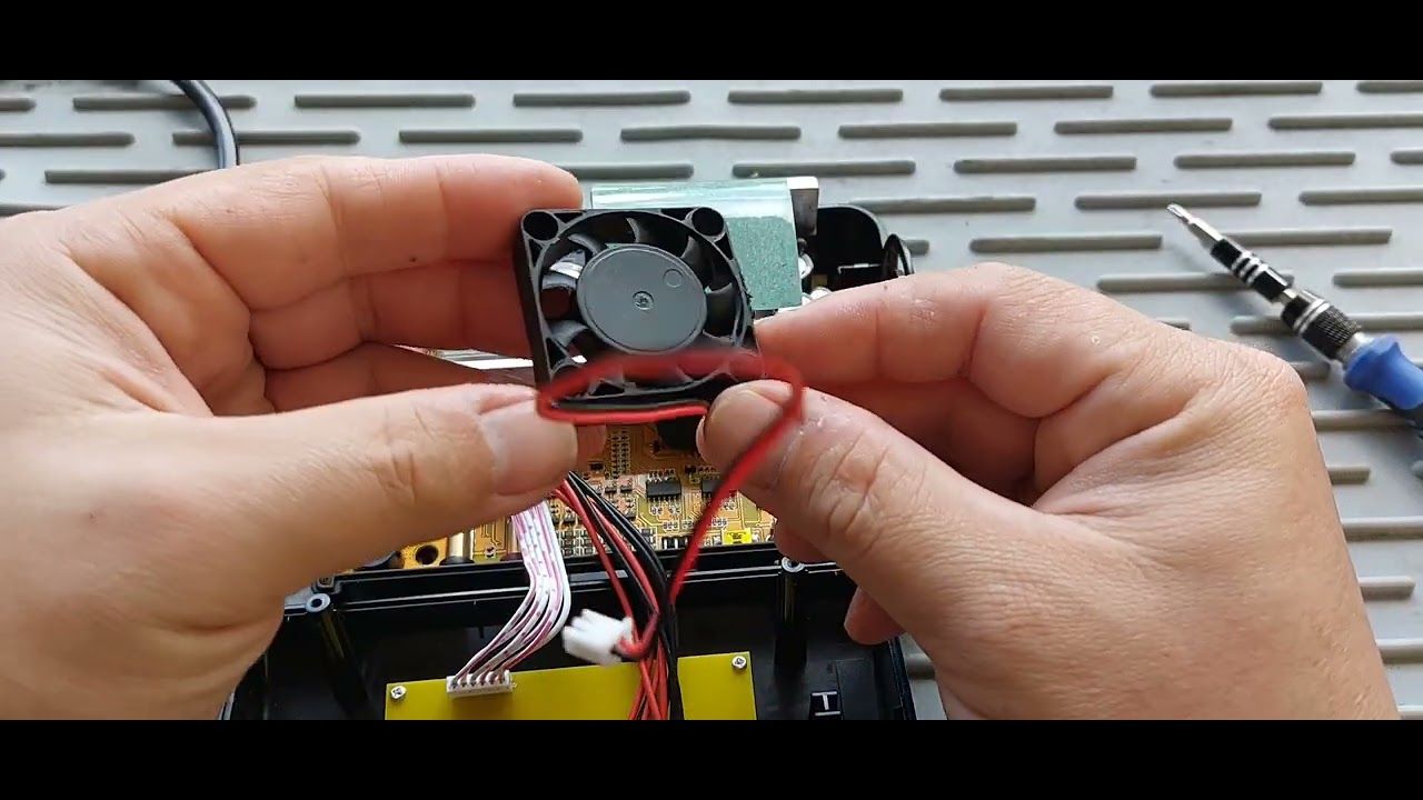 Fan replacement on HTRC C150 lipo charger.