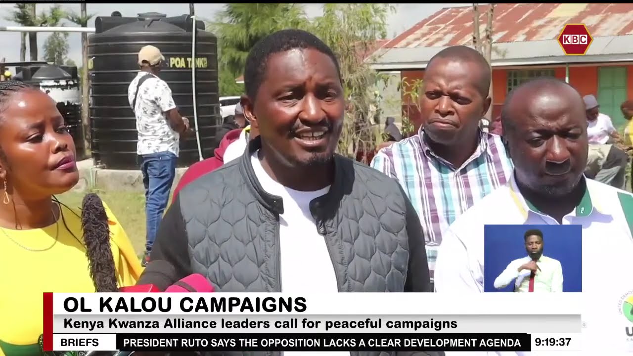UDA leaders call for peaceful campaigns in Ol Kalou ahead of by-election next week