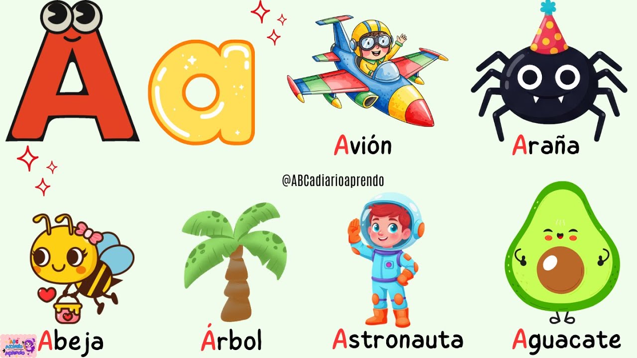 El ABECEDARIO para Niños | Aprende a leer y descubre el abecedario con ABC a Diario Aprendo | A Leer